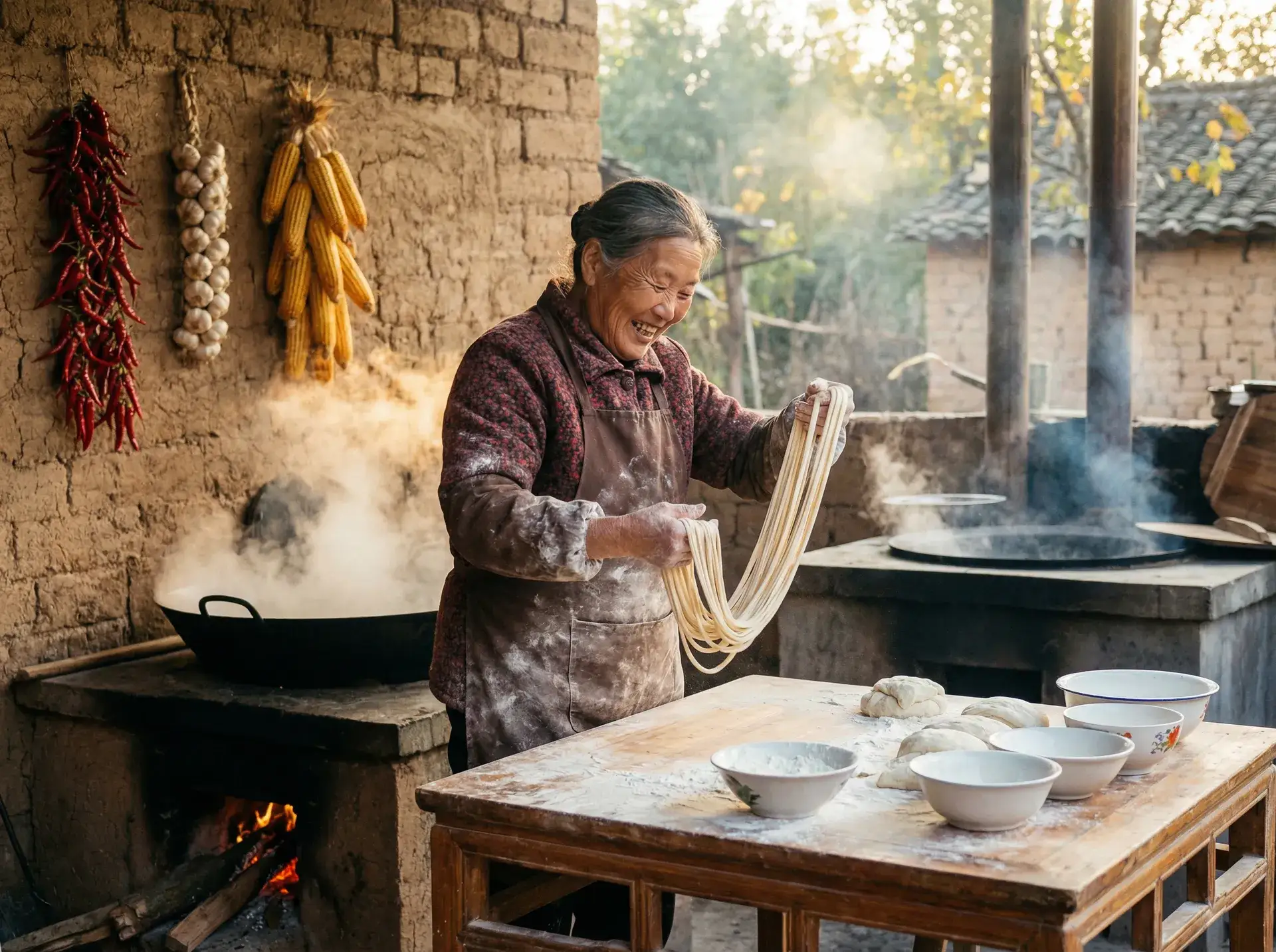 农家大嫂手擀面 - 琪琪影院 乡村美食